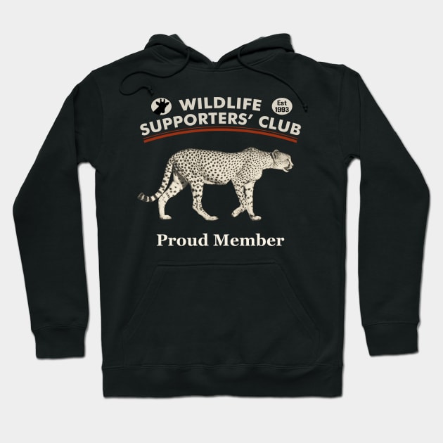 Cheetah on the Prowl Wildlife Supporters' Club Hoodie by scotch